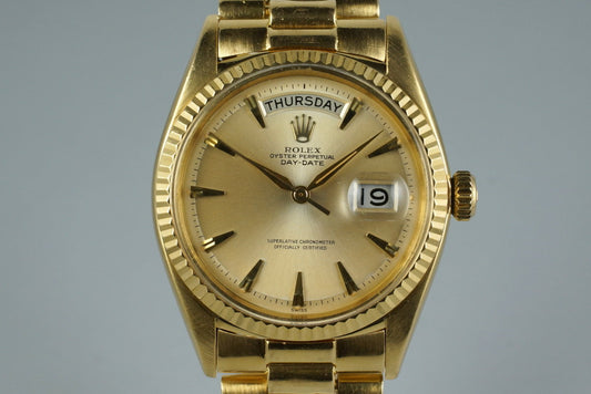 1961 Rolex YG Day-Date 1803 with Box and Papers