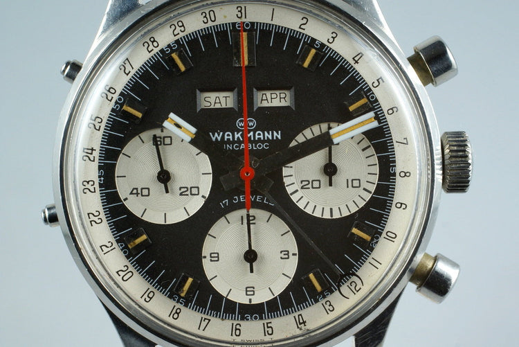 1960’s Wakmann Incabloc Triple Date Chronograph 71.1309.70