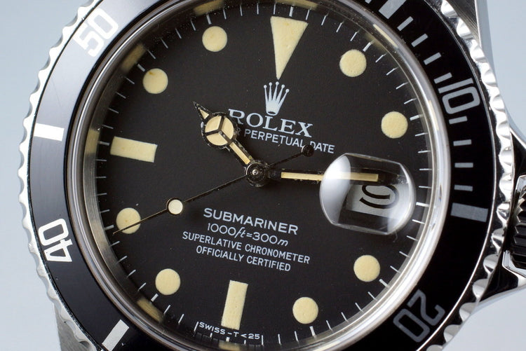 1981 Rolex Submariner 16800 with RSC Papers