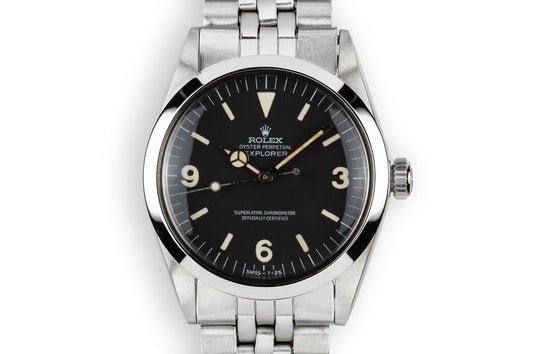 1969 Rolex Explorer 1016 Matte Dial with Double Punch Papers