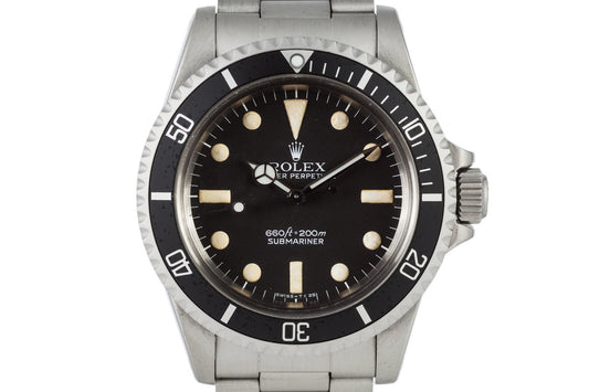 1977 Rolex Submariner 5513 with Mark 1 Maxi Dial with Box and Papers