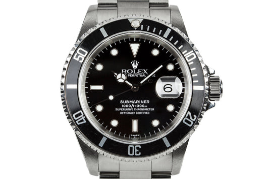 1999 Rolex Submariner 16610 with SWISS Only Dial