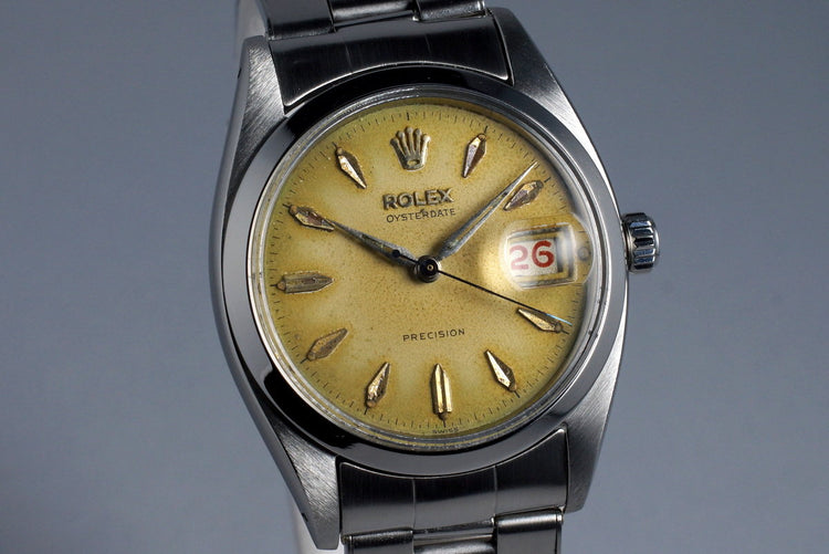 1957 Rolex OysterDate 6494 with Tropical Dial