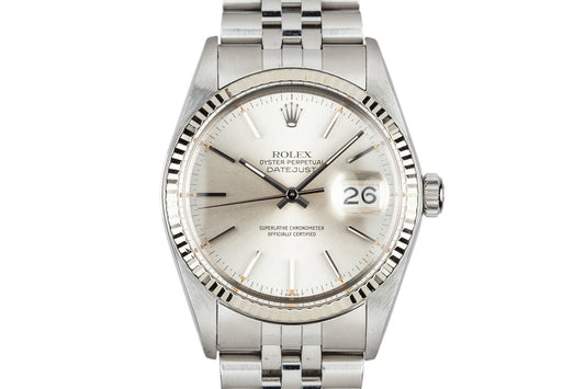 1979 Rolex DateJust 16014 Silver Dial with Service Case