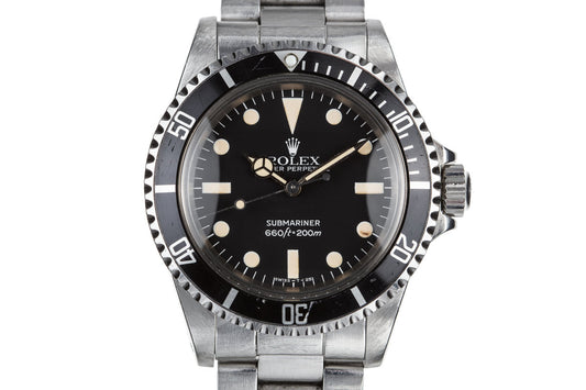 1981 Rolex Submariner 5513 with Mark 4 Maxi Dial and Box and Papers