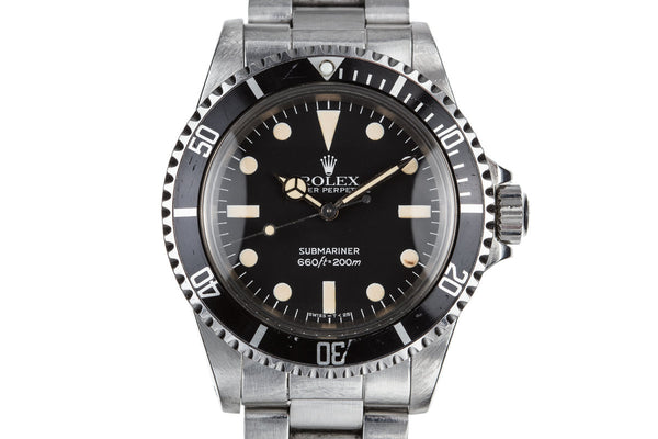 HQ Milton - 1981 Rolex Submariner 5513 with Mark 4 Maxi Dial and