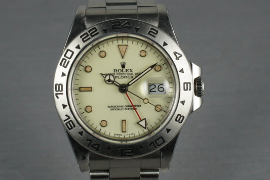 Rolex Explorer II  16550  Cream Rail Dial