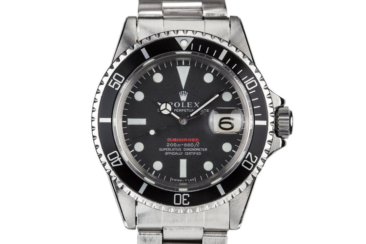 1969 Rolex Red Submariner 1680 with Meters First Dial