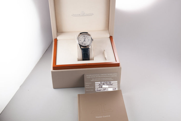 2018 Jaeger-Le-Coultre Master Control Q1548530 With Box and Papers
