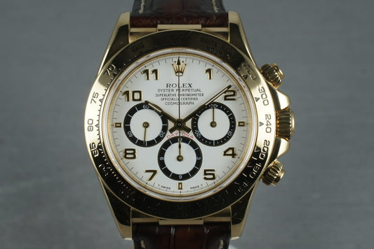 1994 Rolex 18K Zenith Daytona 16518 with Box and Papers