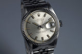 1972 Rolex DateJust 1601 Silver ‘Wide Boy’ Sigma Dial