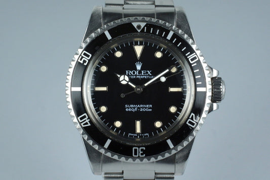 1985 Rolex Submariner 5513 Spider Dial
