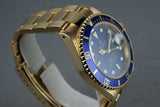 1993 Rolex 18K Submariner 16618 with Box and Papers