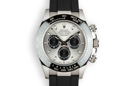 2017 Rolex 18K WG Daytona 116519 LN Silver Dial with Box and Papers