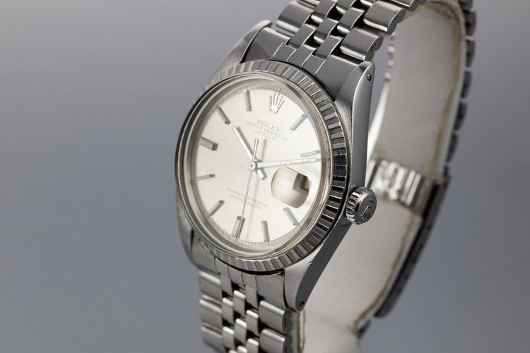 1968 Rolex DateJust 1603 with No Lume Silver Dial