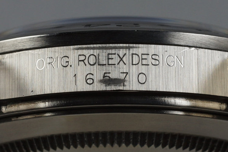 1999 Rolex Explorer II 16570 with Black Dial