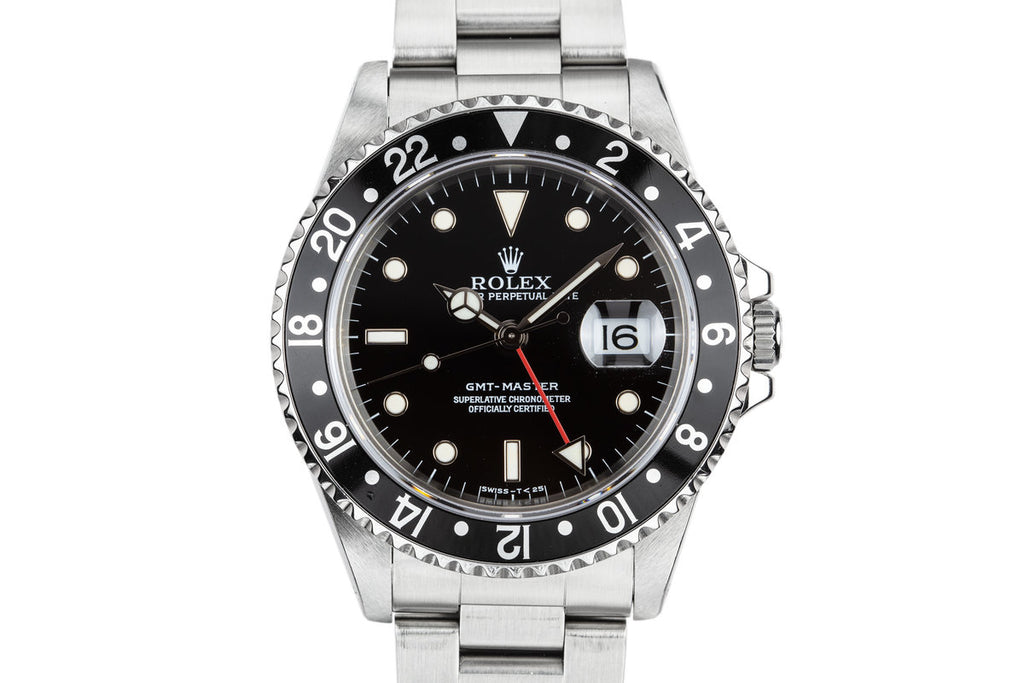 1995 Rolex GMT-Master 16700 Black Bezel with Service Papers