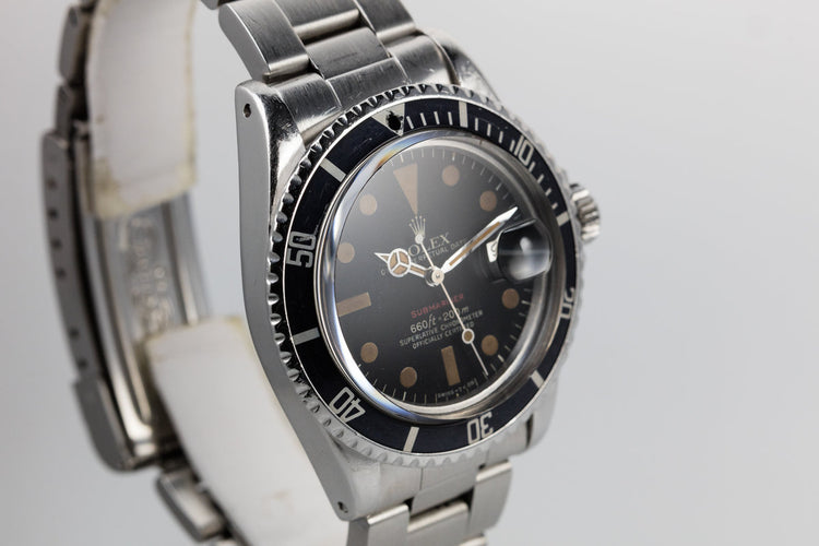 1973 Rolex Red Submariner 1680 MK VI Dial