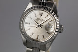 1974 Ladies DateJust 6924 Silver Sigma Dial with Service Papers
