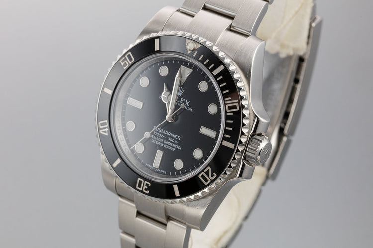 2013 Rolex Submariner 114060 with Box and Papers