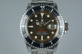 1969 Rolex Red Submariner 1680 Tropical Mark II Meters First Dial