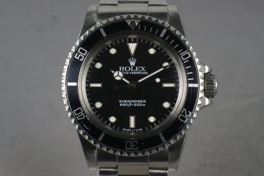 1988 Rolex Submariner 5513 with Box and Papers