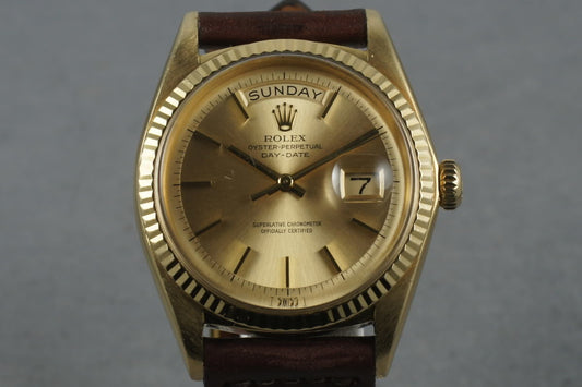 1967 Rolex  18K YG Day Date 1803 with Box and Papers