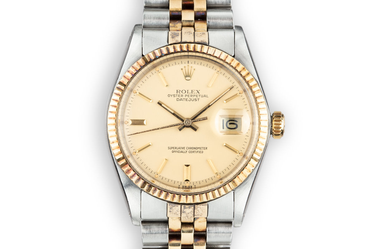 HQ Milton - 1978 Rolex Two-Tone DateJust 1601 with Matte Champagne