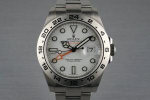 2011 Rolex Explorer II Ref: 216570 with Box and Papers