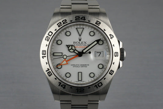 2011 Rolex Explorer II Ref: 216570 with Box and Papers