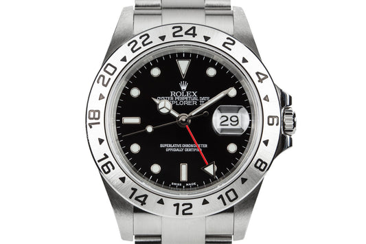 2005 Rolex Explorer II 16570 Black Dial