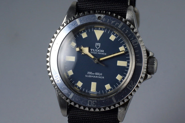 1975 Tudor Submariner 9411/0 Blue Snowflake Marine Nationale with RSC Papers