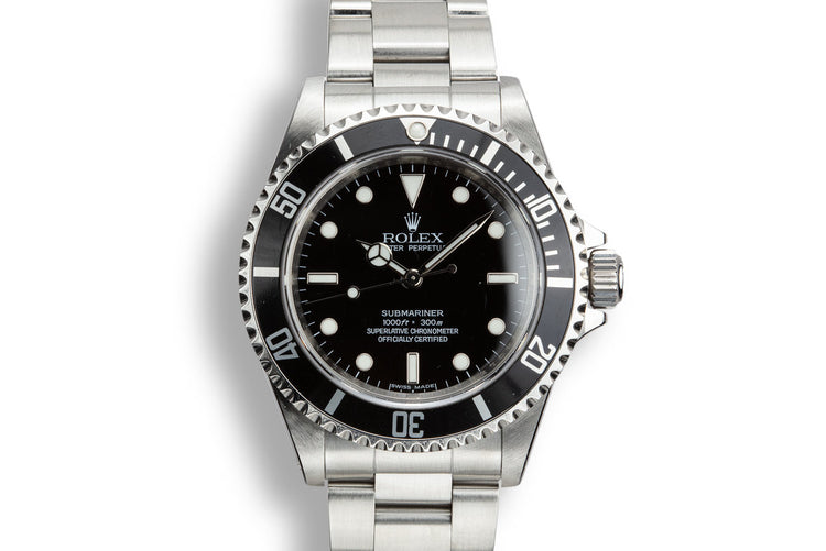 2012 Rolex Submariner 14060M with Four Line Dial