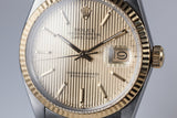 1985 Rolex DateJust 16013 Gold Tapestry Dial with Box and Papers