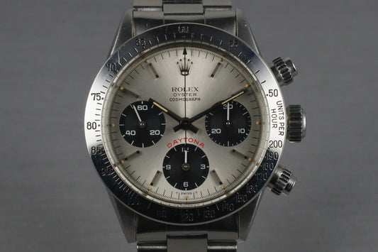 1978 Rolex Daytona 6265 Big RED Silver Dial