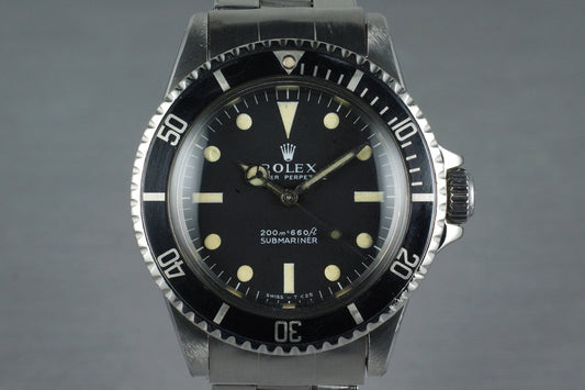 1967 Rolex Submariner 5513 Meters First