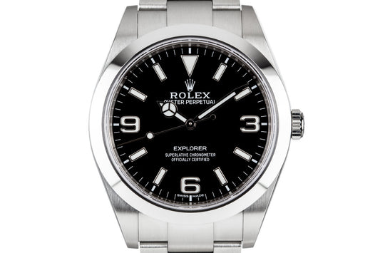 2016 Rolex 39mm Explorer 214270 with Box and Papers