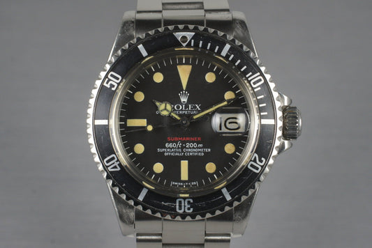 1972 Rolex Red Submariner 1680 with Mark VI Dial