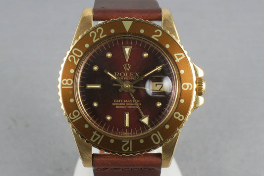 Rolex GMT 18K 1675 Concorde Hands