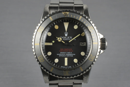 1972 Rolex Double Red Sea Dweller 1665 Mark III Dial