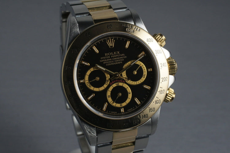 1995 Rolex Two Tone Zenith Daytona 16523 with Box and Papers