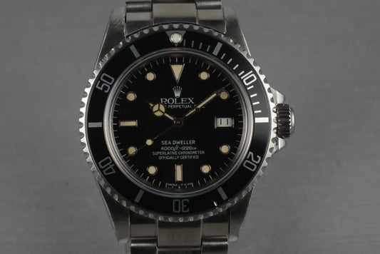 1983 Rolex Sea Dweller 16660 spider dial