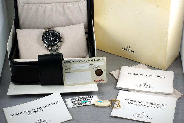 1999 Omega Speedmaster 3572.50 with Box and Papers