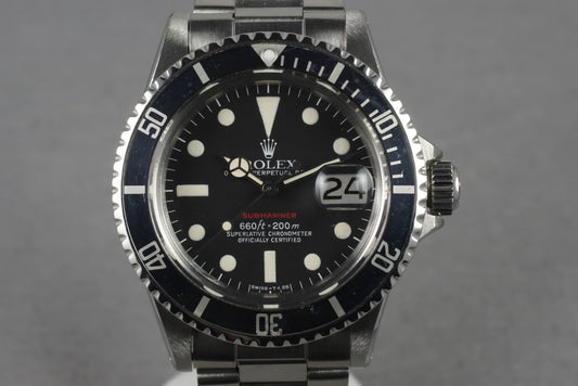 1972 Rolex Red Submariner 1680 Mark 6