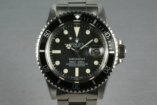 Rolex Submariner 1680 Complete box and papers set