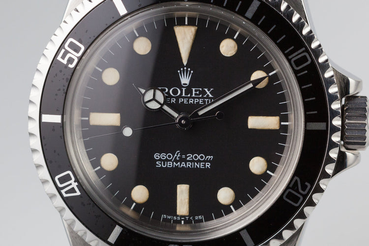 1977 Rolex Submariner 5513 with Mark 1 Maxi Dial with Box and Papers