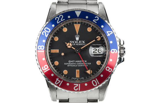 1983 Rolex GMT-Master 16750 with "Pepsi" Bezel Insert