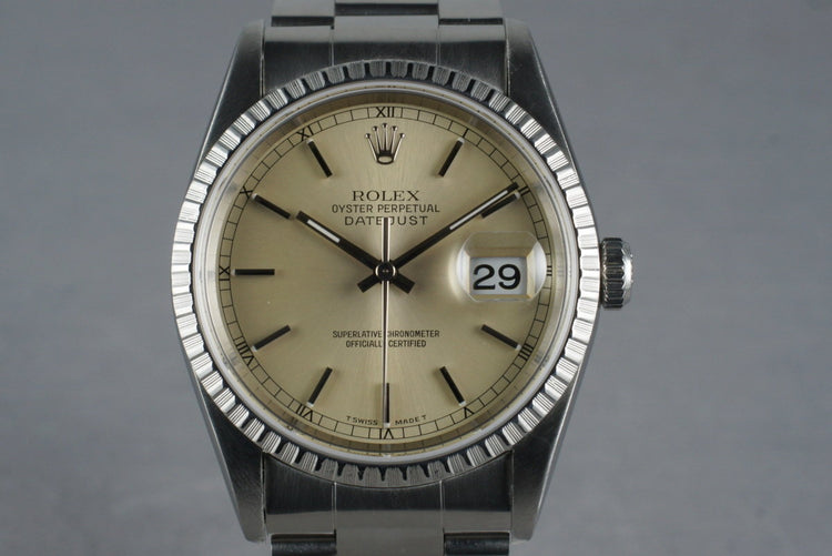 1993 Rolex DateJust 16220 with Box and Papers
