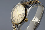 1968 Rolex Two Tone DateJust 1601Non-Luminous Matte Champagne Dial