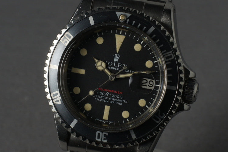 Rolex Red Submariner 1680 Mark 4 Dial